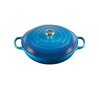 Le Creuset Cacerola Signature de hierro fundido esmaltado, 5 cuartos de galón, Marsella