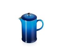 Le Creuset Cafetera de prensa de cerámica de gres, 1 L, Azure, 60706082200003