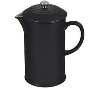 Le Creuset Cafetera de prensa de cerámica de gres, 1 L, Negro, 91028200000000