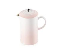 Le Creuset Cafetera de prensa de cerámica de gres, 1 L, Shell Pink, 60706087770003