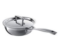 LE CREUSET Cazo Acero Inoxidable de Chef con Antiadherente, 24 cm, Plateado, 96201424001000