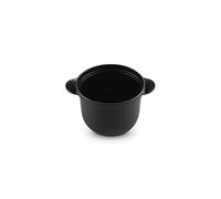 Le Creuset Cocotte Every de hierro fundido con tapa interior de cerámica de gres, 18 cm, 2 litros, Negro Mate, 41110180000460