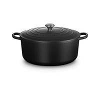 LE CREUSET Cocotte Evolution de Hierro Fundido con Tapa, Ø 34 cm, Redonda, Todas Las Fuentes de Calor Incl. inducción, 12,6 l, Negro Mate