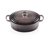 Le Creuset Evolution Cocotte con tapa, Ovalada, Todas las fuentes de calor incl. inducción, 4,1 l, Hierro Fundido, Gris Flint