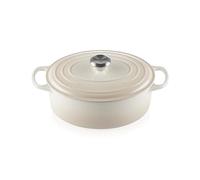Le Creuset Evolution Cocotte de hierro fundido con tapa, Ovalada, 29 cm, 4,7 L, Beige Merengue,21178297164430
