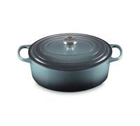 Le Creuset Cocotte oval de hierro fundido, 31 cm, 6.3 L, Todas Las Fuentes de Calor Incluida la inducción, Ocean, 21178313602430