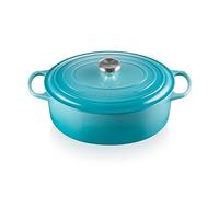 Le Creuset Cocotte oval de hierro fundido, 31 cm, 6, 3 L, Todas Las Fuentes de Calor incluso inducción, Caribe, 21178311702430