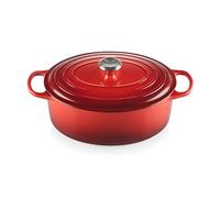 Le Creuset Colección Signature Cacerola ovales, Hierro Fundido, Rojo Cereza, 31 cm
