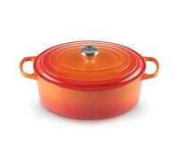 Le Creuset Cocotte oval de hierro fundido, 33 cm, 7, 5 L, Todas Las Fuentes de Calor incluso inducción, Volcanico, 21178330902430