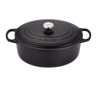 Le Creuset Cocotte oval de hierro fundido, 35 cm, 8, 9 L, Todas Las Fuentes de Calor incluso inducción, Negro Mate, 21178350000430