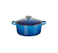 LE CREUSET Cocotte redonda de 24 cm/4,2 l SIGNATURE Azure azul