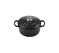 Le Creuset Cocotte redonda de hierro fundido, 18 cm, 1, 8 L, Todas Las Fuentes de Calor incluso inducción, Negro Mate, 21177180000430