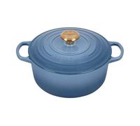 Le Creuset Cocotte redonda de hierro fundido, 24 cm, 4, 2 L, Todas Las Fuentes de Calor Incl. inducción, Chambray, 21177244344441
