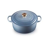Le Creuset Cocotte redonda de hierro fundido, 28 cm, 6, 7 L, Todas Las Fuentes de Calor Incl. inducción, Chambray, 21177284344441