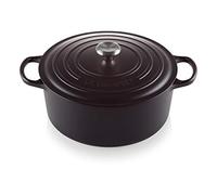 Le Creuset Cocotte redonda de hierro fundido, 30 cm, 8, 1 L, Todas Las Fuentes de Calor incluso inducción, Negro Mate, 21177300000430
