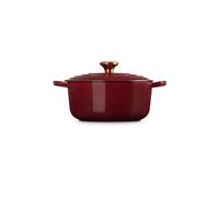 LE CREUSET Cocotte redonda SIGNATURE 20cm/2,4l Garnet rojo oscuro