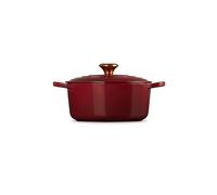 LE CREUSET Cocotte redonda SIGNATURE 24cm/4,2l Garnet rojo oscuro