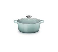 LE CREUSET Cocotte redonda Signature 24cm/4,2l Sea Salt gris claro