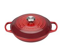 Le Creuset Colección Signature Cacerola Baja, Hierro Fundido, Rojo Cereza, 26 cm