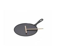 Le Creuset Crepera pequeña de hierro fundido, Apto para todas las fuentes de calor, incluso inducción, Negro Mate, 27 cm, 20136270000460