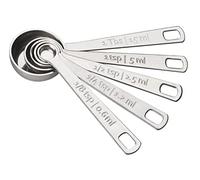 Le Creuset - Cucharas medidoras de acero inoxidable, juego de 5