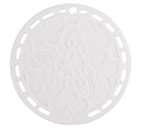 Le Creuset Dessous de plat rond en silicone Blanc 20,3 cm