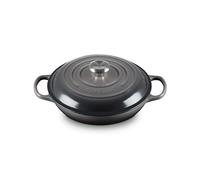 Le Creuset Enameled Cast Iron Signature Braiser Cacerola baja, Gris Flint, 26 centimeters cm