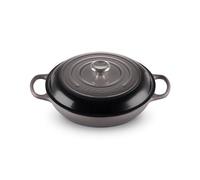 Le Creuset Evolution Cacerola Baja Redonda, 3,2 L, para Todas Las Fuentes de Calor, Incl. inducción, Hierro Fundido, Gris Flint, 30 cm