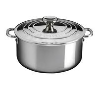 Le Creuset Evolution Cacerola con tapa, Acero inoxidable 3-ply, diámetro 24 cm, 5.3 L