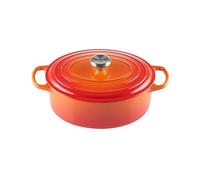 Le Creuset Evolution Cacerola ovales, Hierro Fundido, Naranja Volcánico, 29 cm