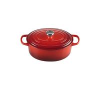 Le Creuset Evolution Cacerola ovales, Hierro Fundido, Rojo Cereza, 27 cm