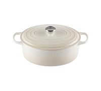 Le Creuset Evolution Cocotte de hierro fundido con tapa, Ovalada, 31 cm, 6,3 L, Beige Merengue,21178317164430