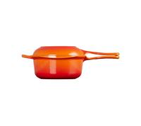 Le Creuset Evolution Sartén de hierro fundido 2 en 1, diámetro 22 cm, 2.3 L, Volcanico, 25044220902460