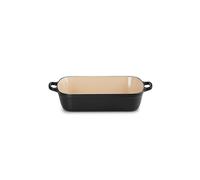 LE CREUSET Fuente de horno rectangular de hierro fundido 33cm/4,9l SIGNATURE Negro negro