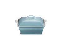 LE CREUSET Fuente para horno cuadrada con tapa 23cm/2,4l TRADITION Sea Salt gris claro