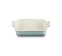 Le Creuset Fuente rectangular para horno Heritage, gres, 26 cm, 2,4 litros, Sea Salt
