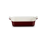 Le Creuset Heritage 71102329490001 - Plato rectangular de gres, 32 cm, 2,31 kg, granate