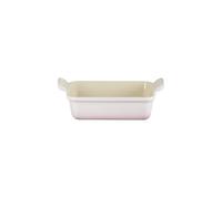 Le Creuset Heritage Shell Pink - Plato rectangular (19 cm), color rosa