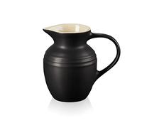 Le Creuset Jarra pequeña de cerámica de gres, 600 ml, 550 g, Negro Mate, 80903060000005