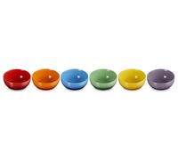 LE CREUSET Juego de 6 cuencos para cereales de gres Rainbow