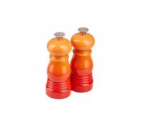 LE CREUSET Juego de molinillos pequeño de 2 unidades (Rojo Horno) naranja