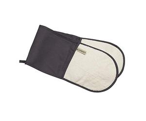 Le Creuset Manopla doble con presilla, Talla única, Algodón, Gris, 95001000444000