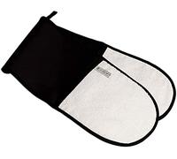 Le Creuset Manopla doble con presilla, Talla única, Algodón, Negro, 95001000000000