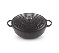Le Creuset Marmita de hierro fundido, diámetro 26 cm, 4, 1 L, Negro Mate, 21114260000430