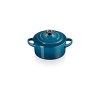 Le Creuset Mini cocotte de cerámica de gres, 10 cm, 0, 2L, Deep Teal, 71901106420100