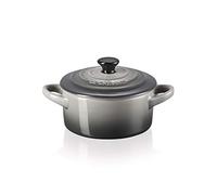 Le Creuset Mini cocotte de cerámica de gres, 10 cm, 0, 2L, Flint, 71901104440100