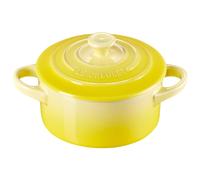 Le Creuset Mini Cocotte redonda de gres, 8 onzas, Soleil