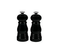 LE CREUSET Mini juego de molinillos de sal y pimienta de 12,5 cm negro negro