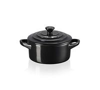 Le Creuset Minicocotte de gres, 250 ml, 10 x 5 cm, negra mate, 71901100000100