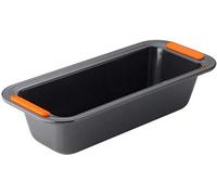 Le Creuset Molde antiadherente para plum cake, rectangular, 30 x 11.5 x 7 cm, resistente a ácidos, revestimiento de acero al carbono, Gris y Naranja, 94101700000000, 94101700000000